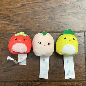 Squishmallow squishville Mini 2” Fruits Plush Teddy bear toys bundle
